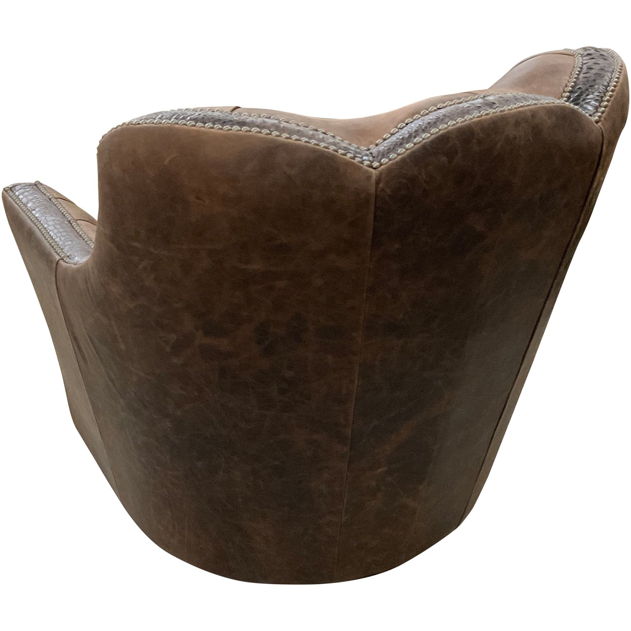 Saloon Tufted Swivel Glider
