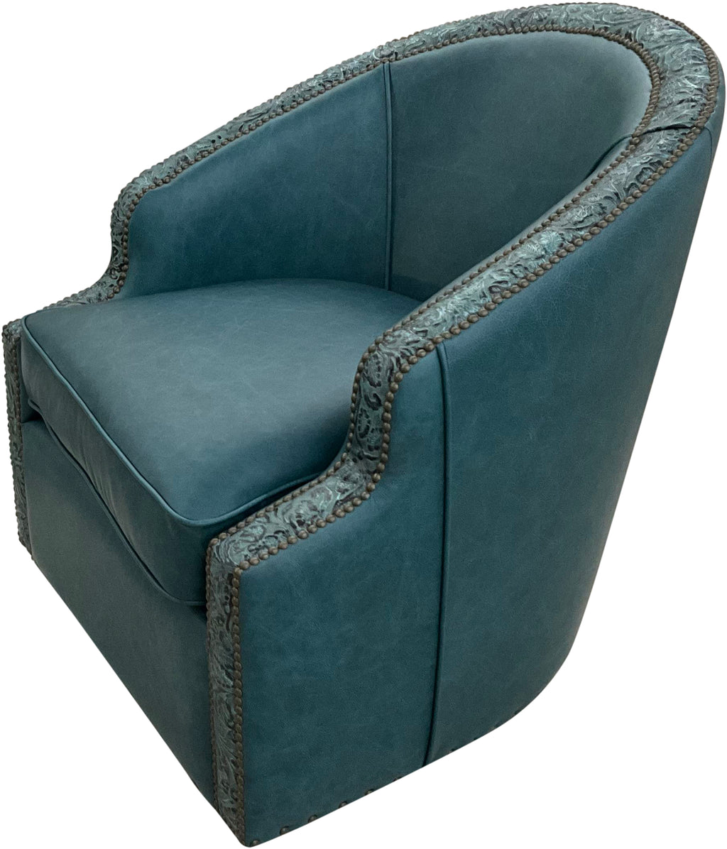Aqua Serenity Barrel Chair