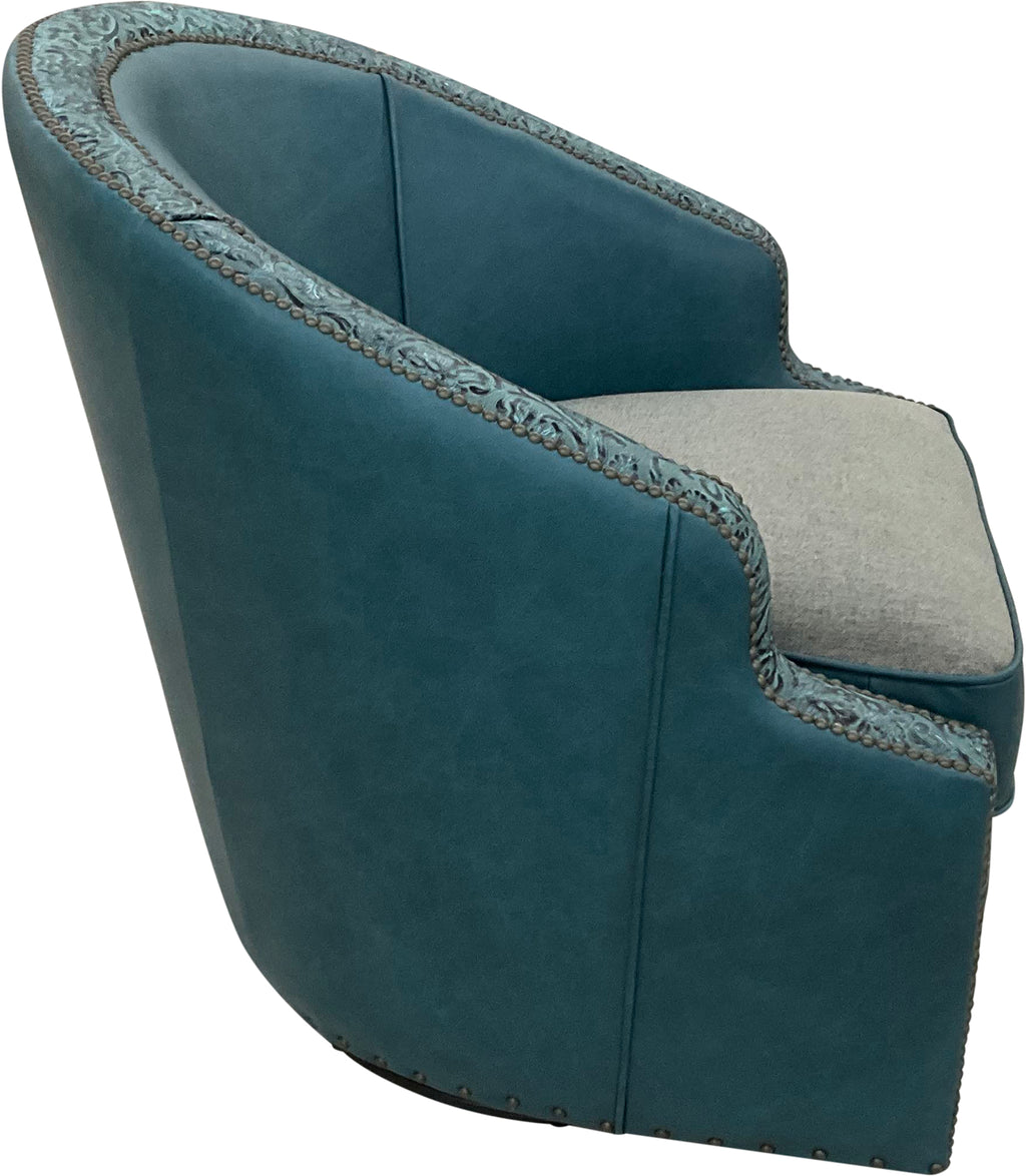 Aqua Serenity Barrel Chair
