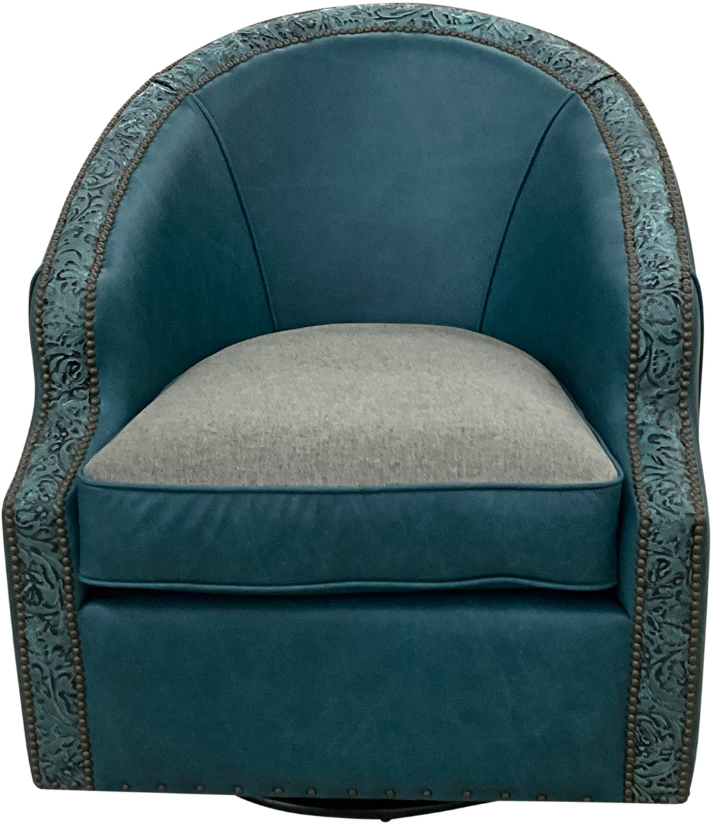 Aqua Serenity Barrel Chair