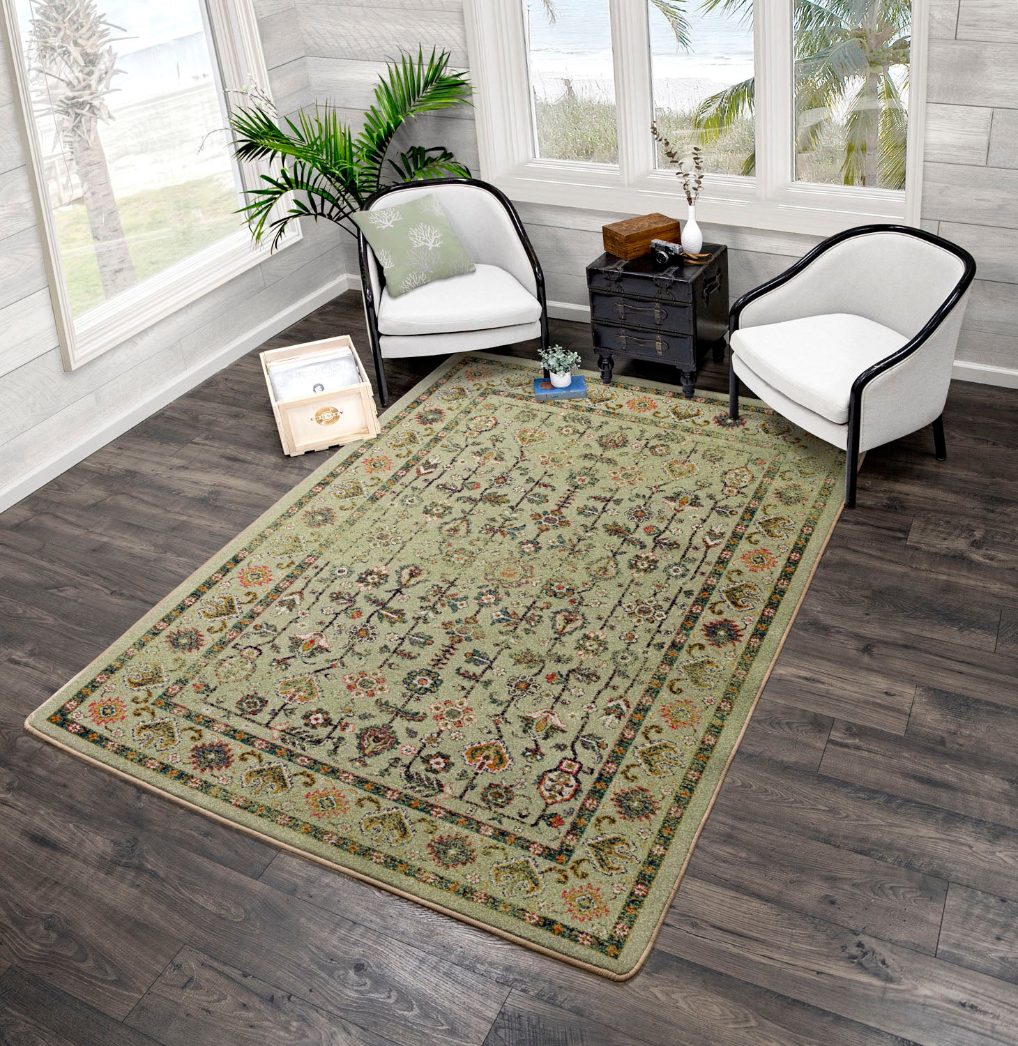 Image of an area rug, Let's Talk Persian - Olive