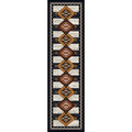 Image of an area rug, Lineage - Black & White
