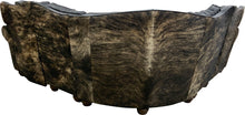 Load image into Gallery viewer, Night Croc Cowhide Double Recliner Sectional Sofa