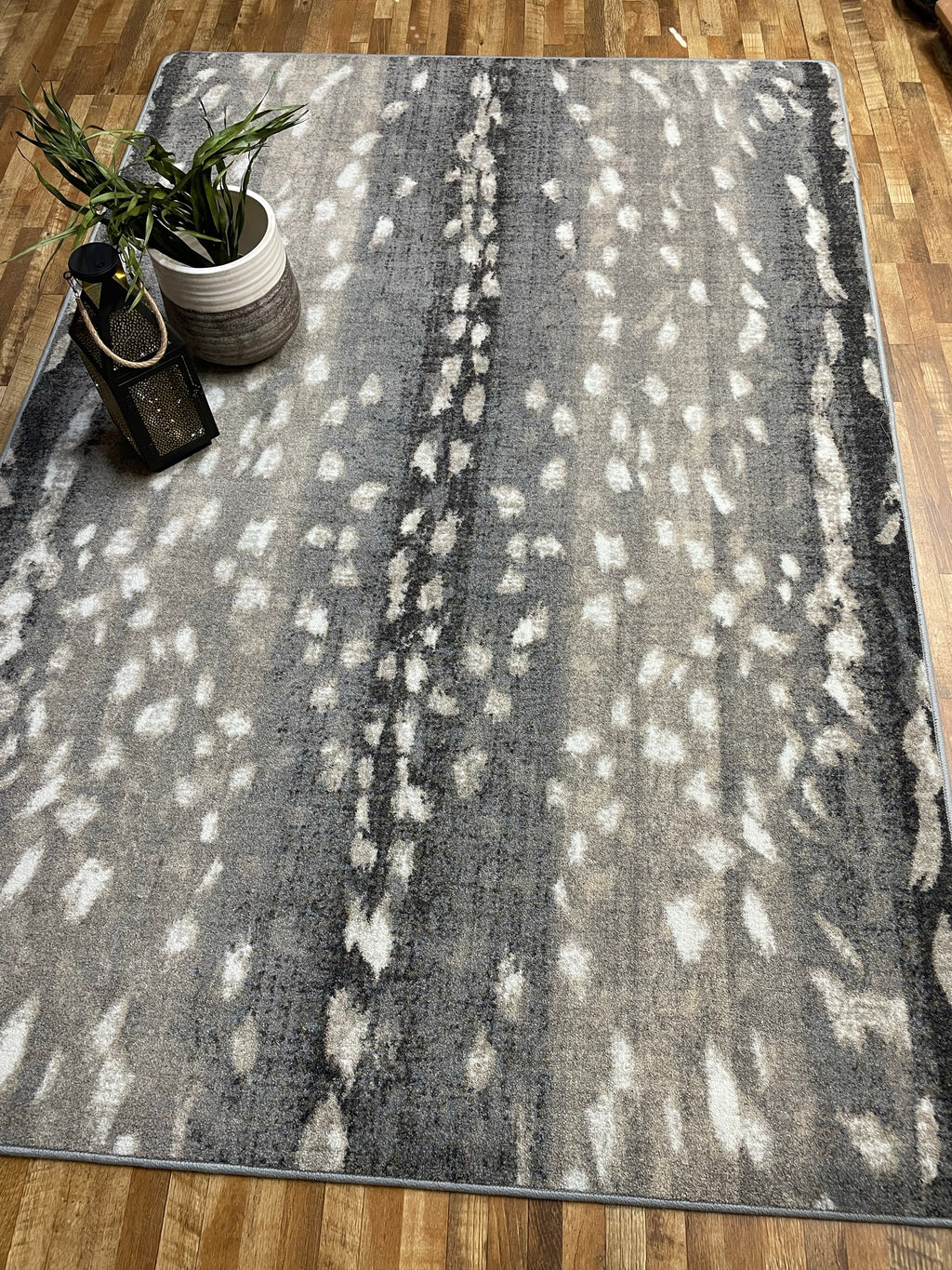 Image of an area rug, Mafaldi Axis Hide - Gray
