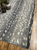 Image of an area rug, Mafaldi Axis Hide - Gray