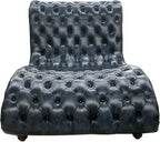 Balmorhea Double Western Tufted Leather Chaise Lounge