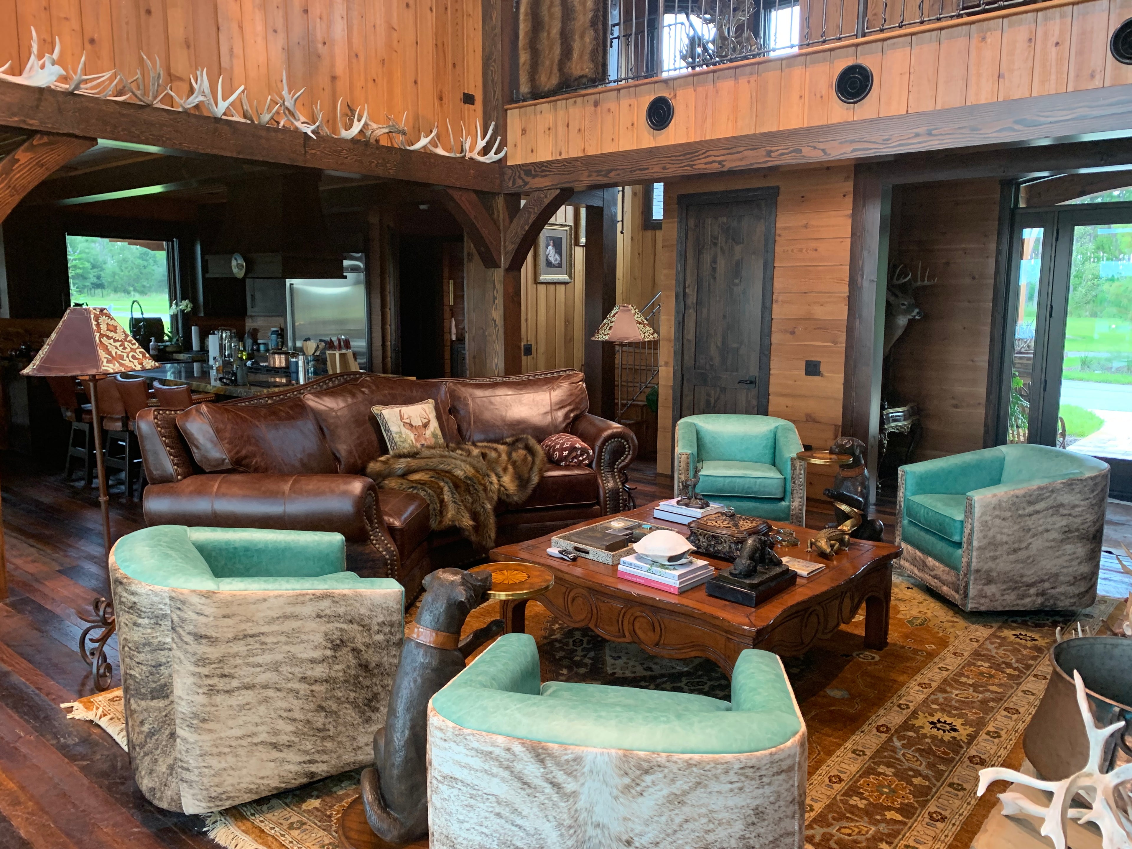 Albuquerque Turquoise Swivel Glider