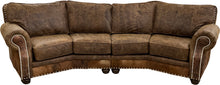 Load image into Gallery viewer, Sierra Cognac Curved Sectional
