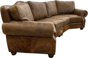 Sierra Cognac Curved Sectional