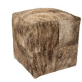 Medium Brindle Cowhide Pouf