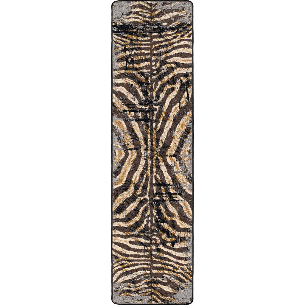 Image of an area rug, Midnight Zebra - Rawhide