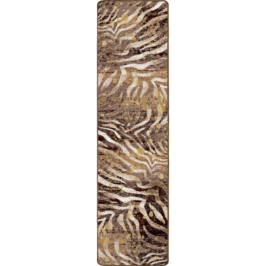 Image of an area rug, Modern Zebra - Gold Splash