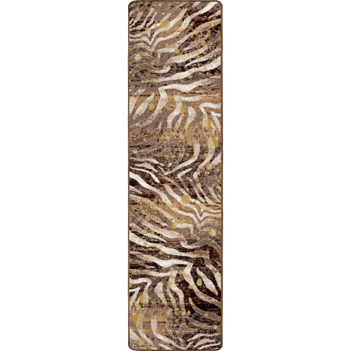 Image of an area rug, Modern Zebra - Gold Splash