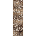 Image of an area rug, Modern Zebra - Silver Splash