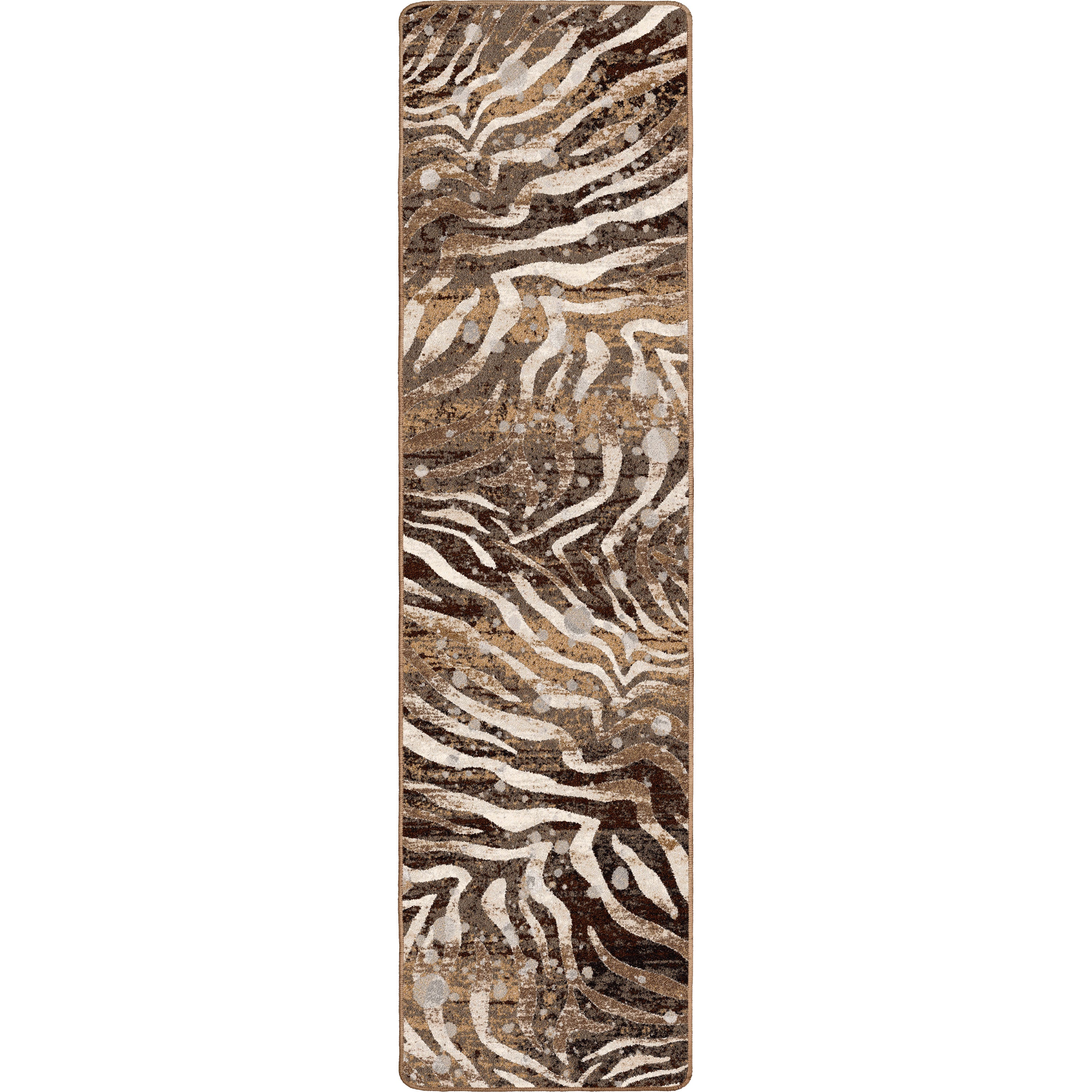 Image of an area rug, Modern Zebra - Silver Splash