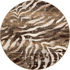 Image of an area rug, Modern Zebra - Silver Splash