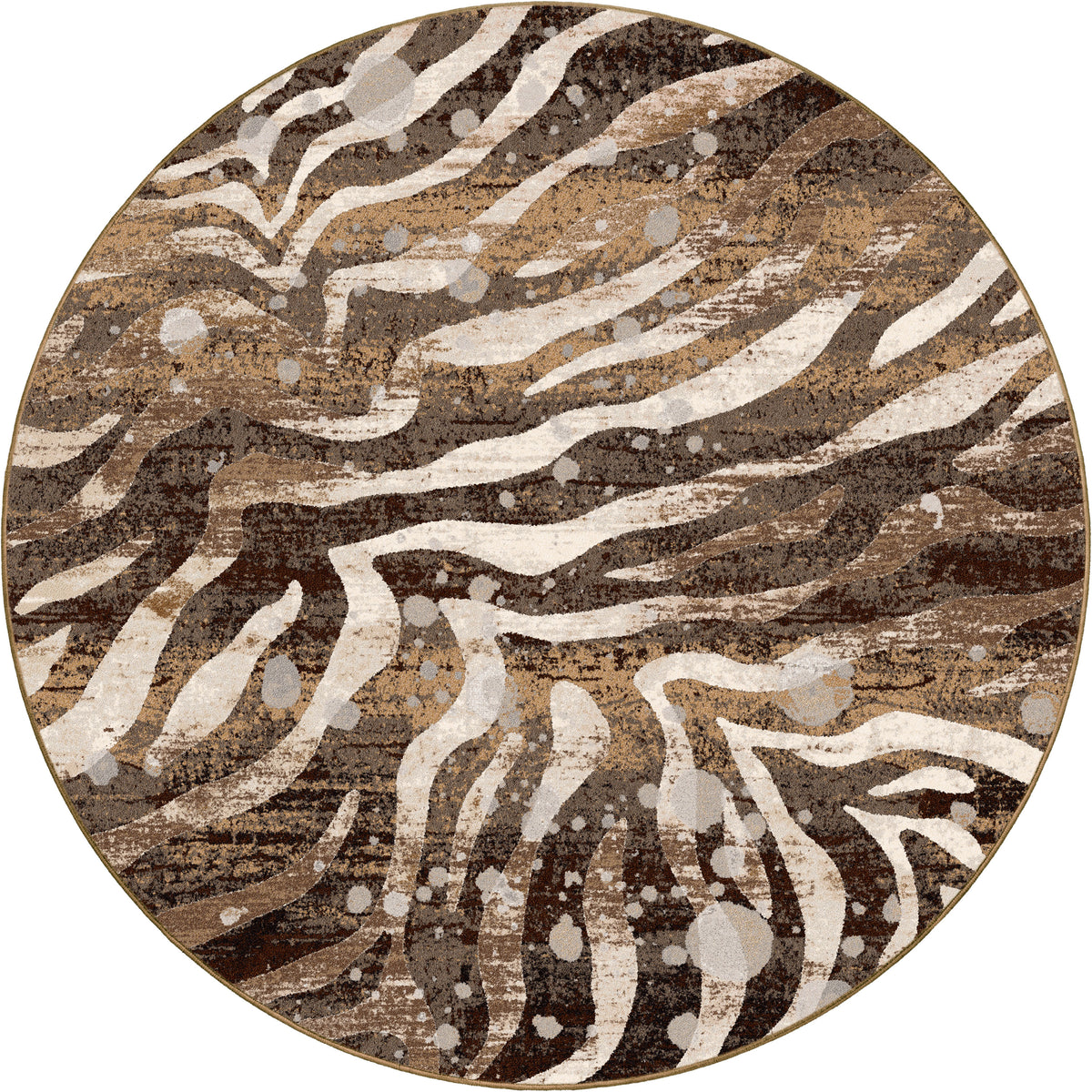 Image of an area rug, Modern Zebra - Silver Splash