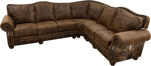 Pecan Rio Reclining Sectional Sofa