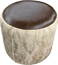 Load image into Gallery viewer, Kodiak Light Cowhide Sitting Ottoman