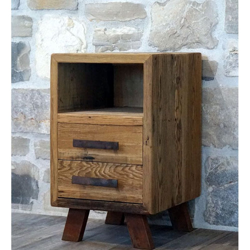 Natural Wood Side Table