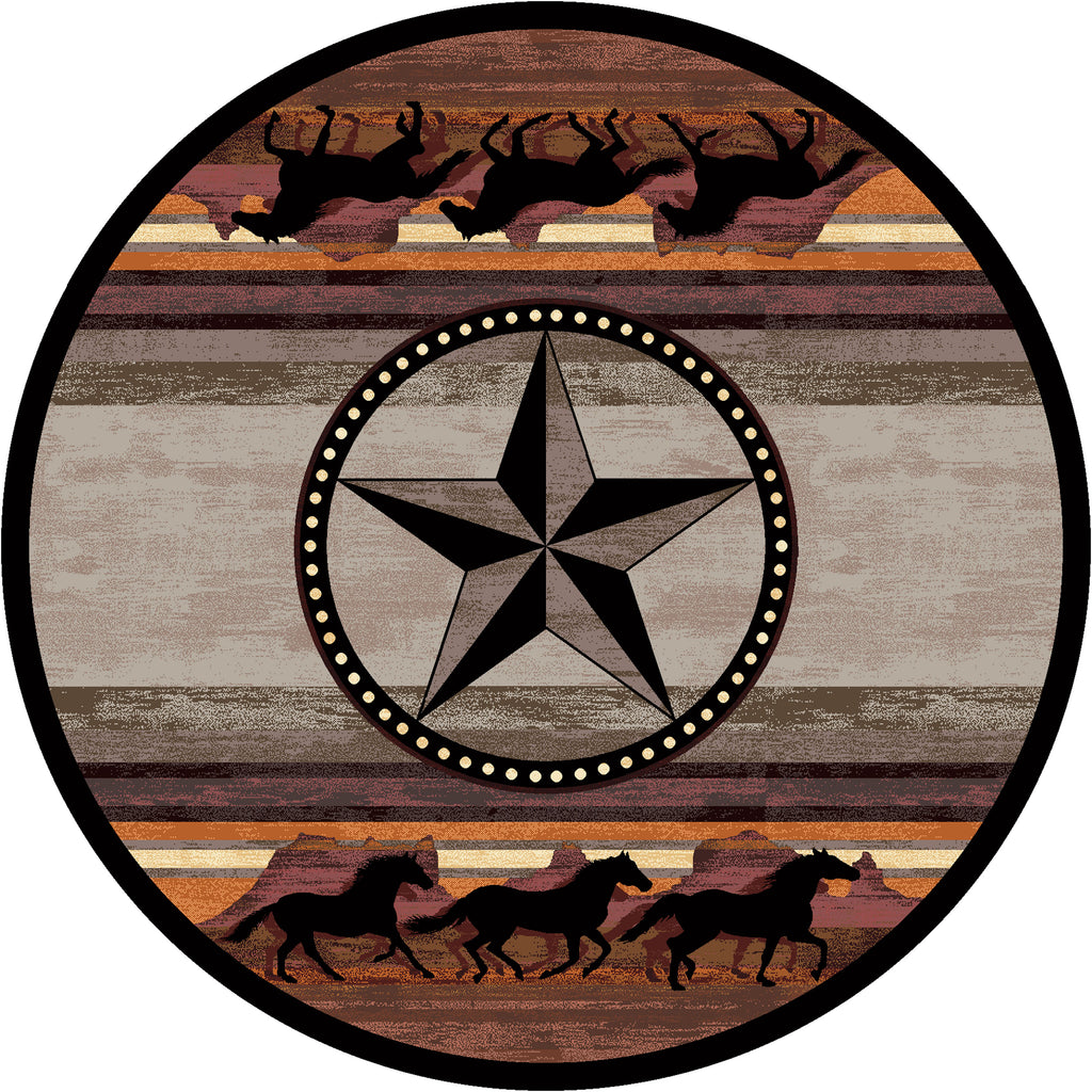 Image of an area rug, Night Stampede - Desert