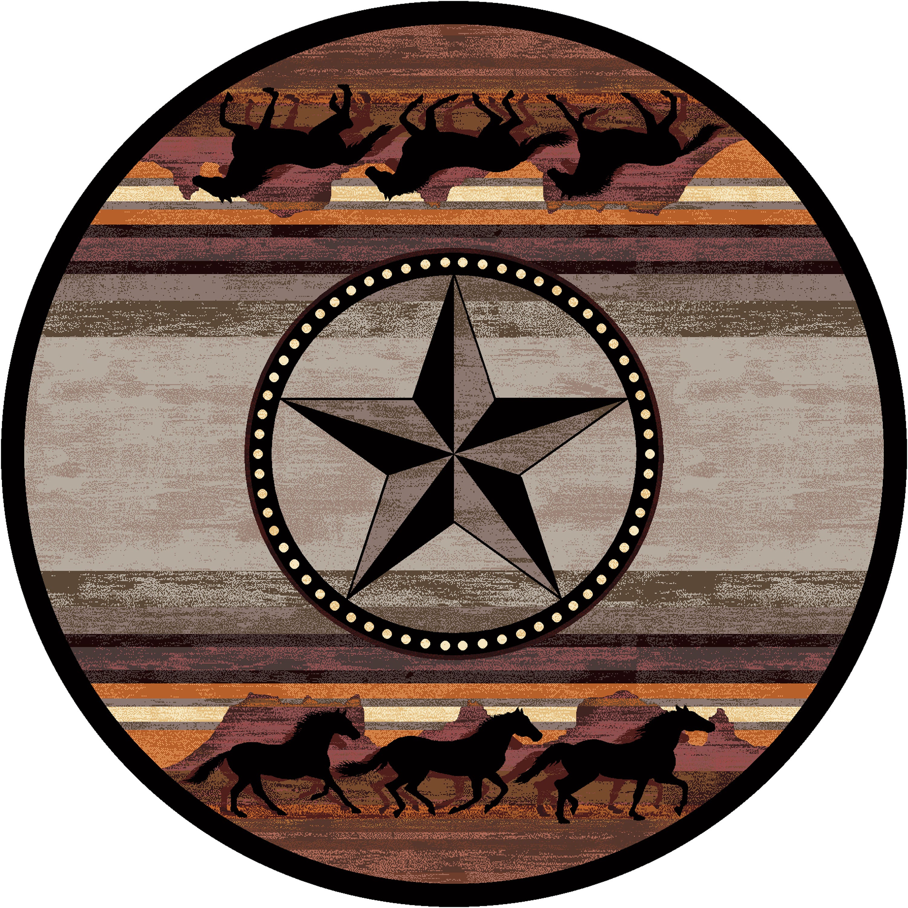 Image of an area rug, Night Stampede - Desert