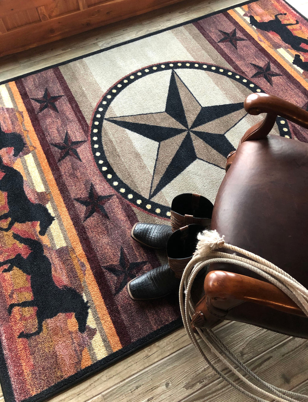 Image of an area rug, Night Stampede - Desert