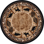 Image of an area rug, Northern Wildlife - Brown Shades
