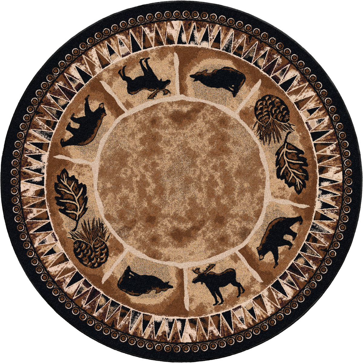 Image of an area rug, Northern Wildlife - Brown Shades