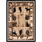 Image of an area rug, Northern Wildlife - Brown Shades