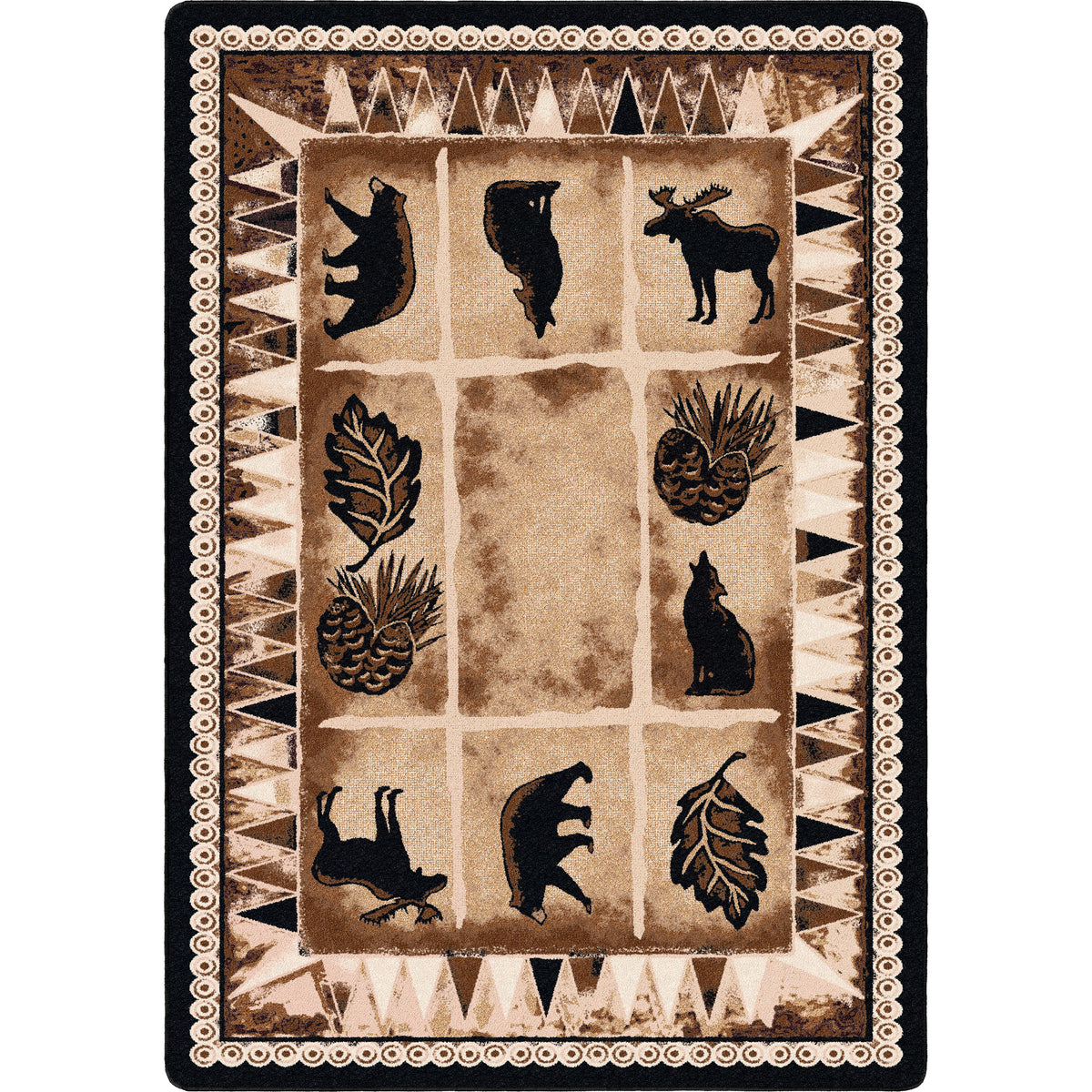 Image of an area rug, Northern Wildlife - Brown Shades