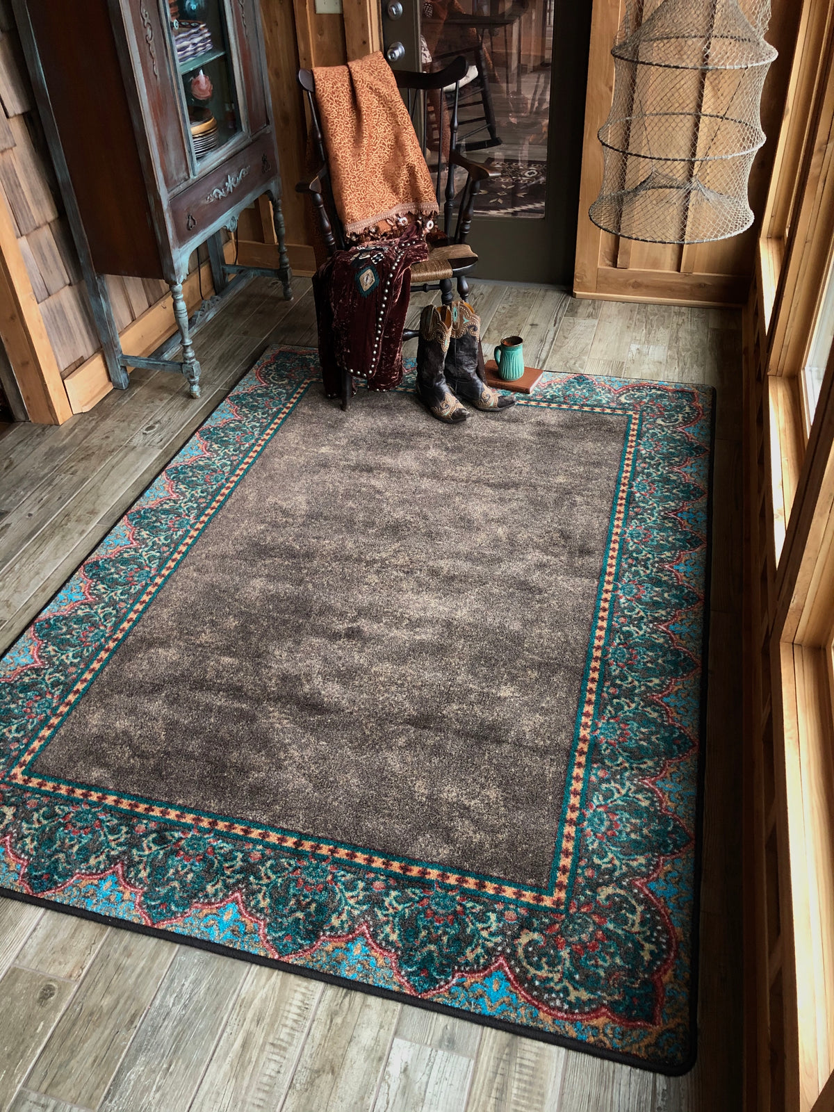 Image of an area rug, Nubuck - Dark Chocolate