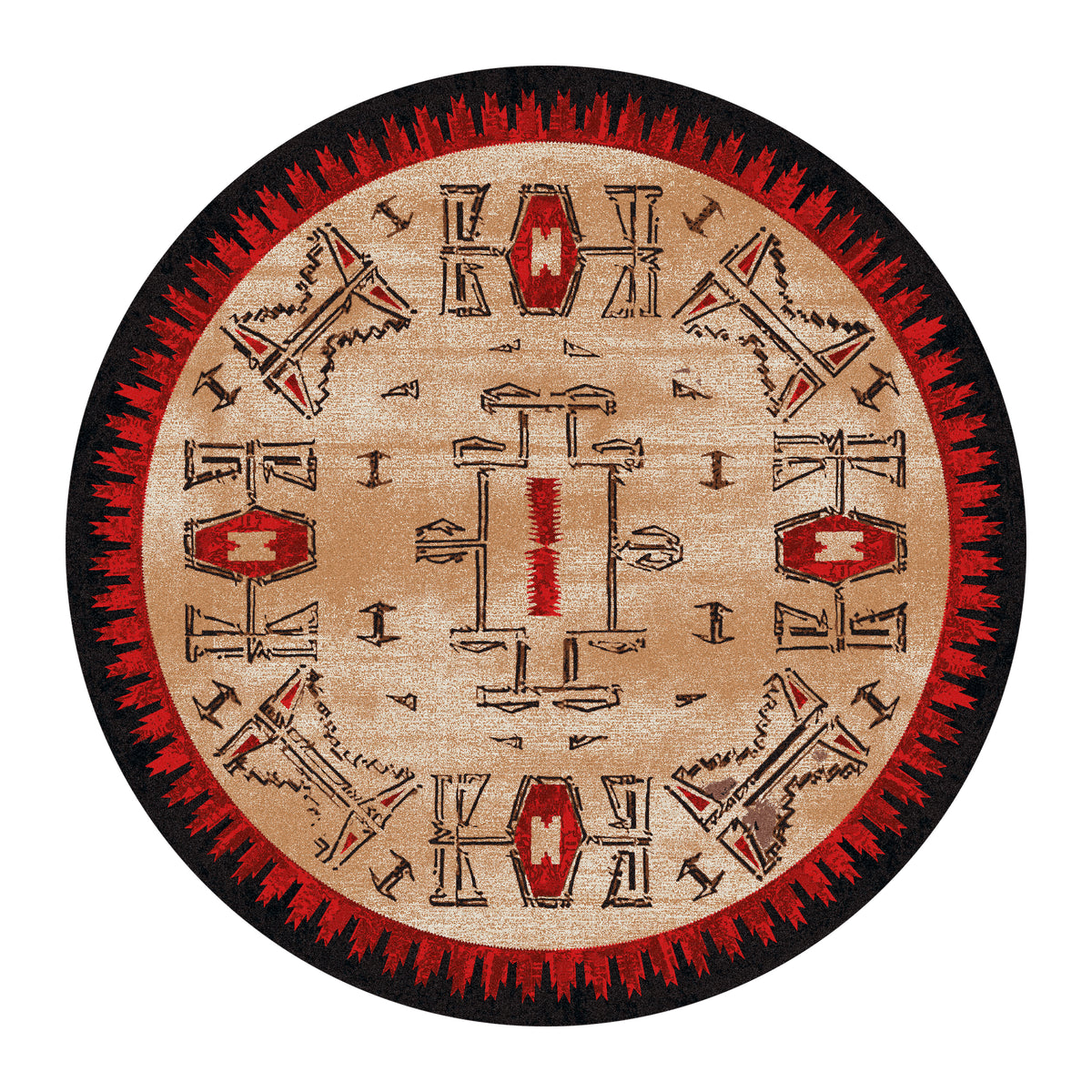 Image of an area rug, Teec Nos Crush OKA - Red
