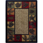 Image of an area rug, Kindred Cones OKA - Rustic