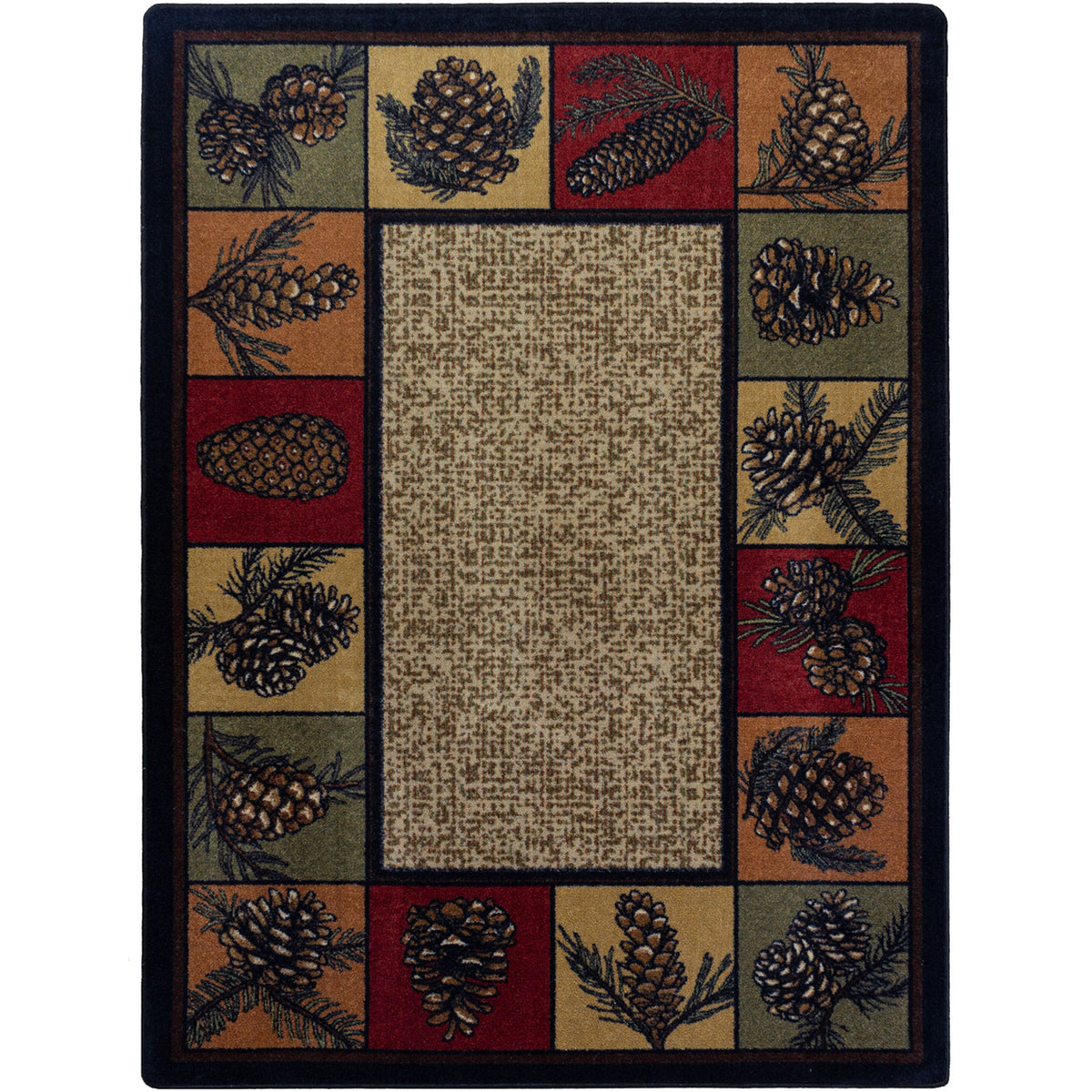 Image of an area rug, Kindred Cones OKA - Rustic