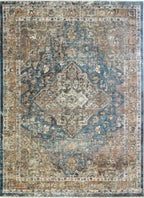 Oxford Castle Blue Area Rug