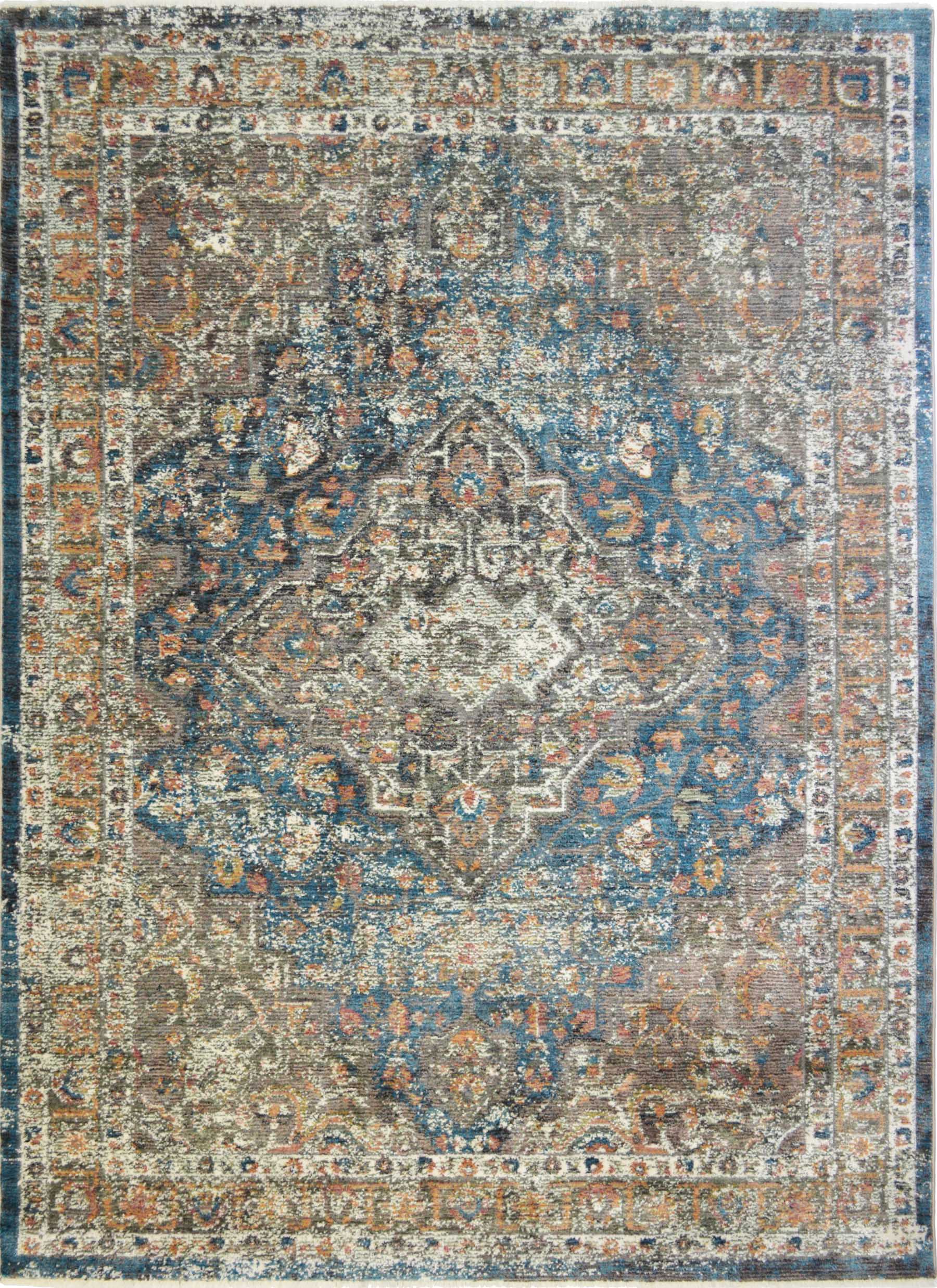 Oxford Castle Blue Area Rug