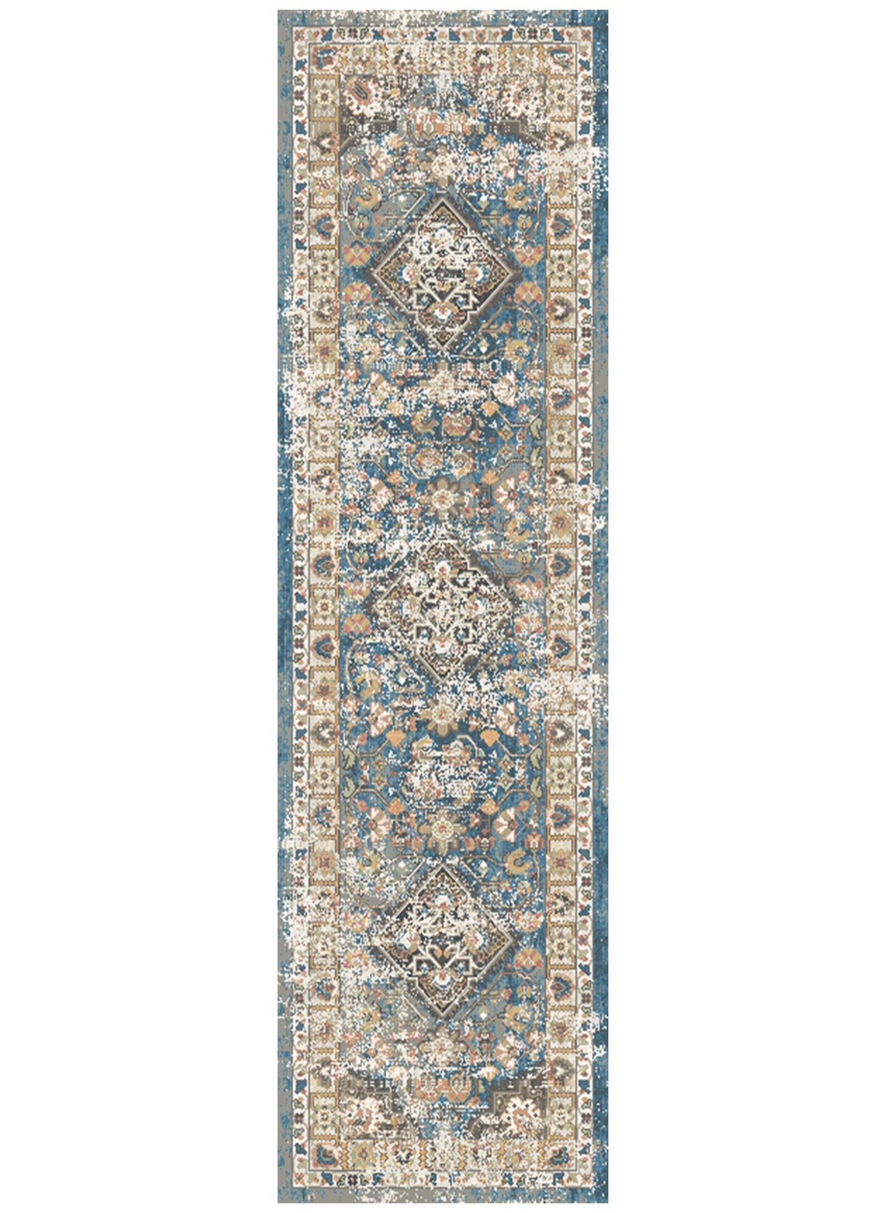Oxford Castle Blue Area Rug