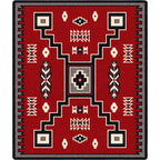 Image of an area rug, Old Crow - Red