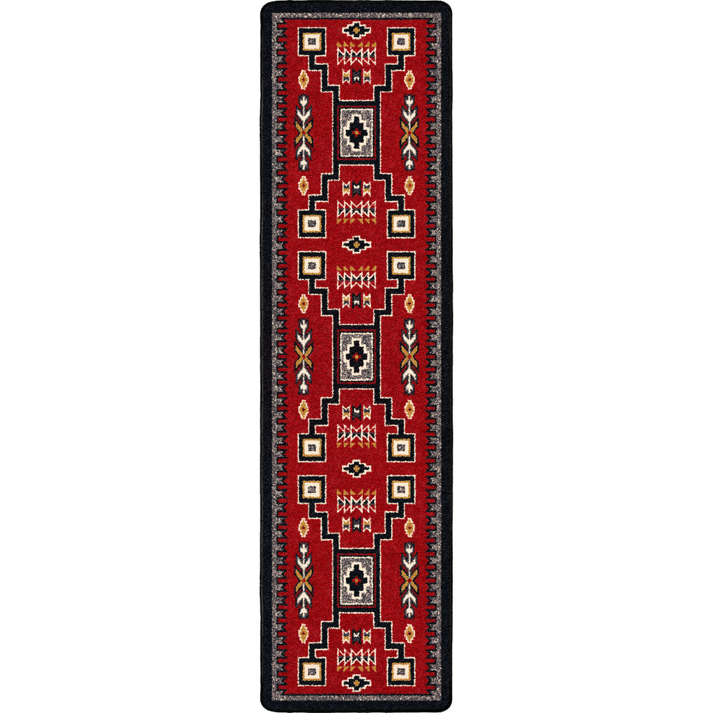 Image of an area rug, Old Crow - Red