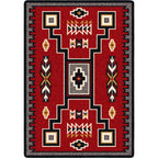 Image of an area rug, Old Crow - Red