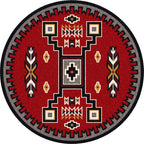 Image of an area rug, Old Crow - Red