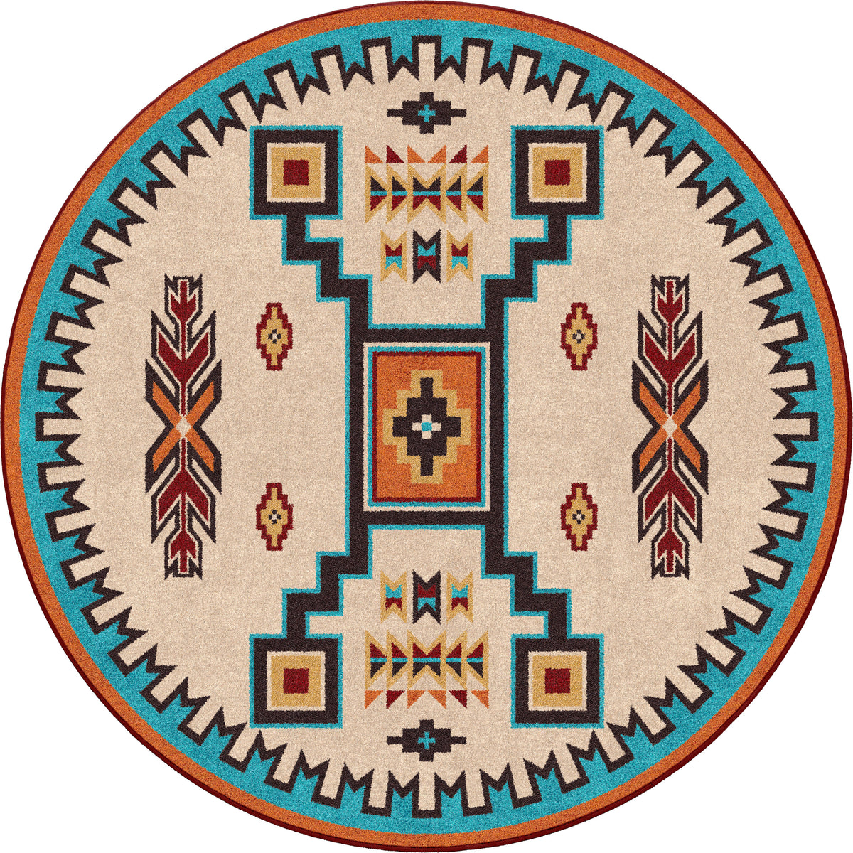Image of an area rug, Old Crow - Rust