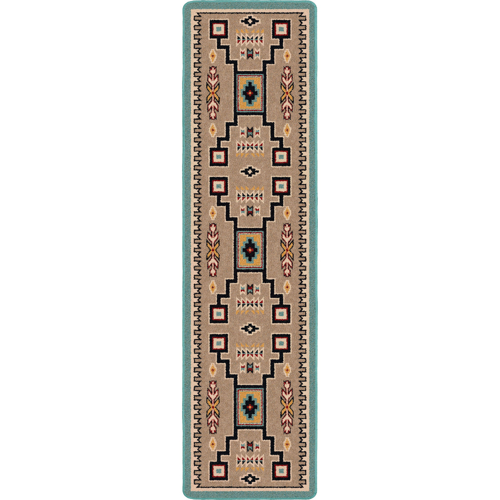 Image of an area rug, Old Crow - Suede Turquoise