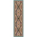 Image of an area rug, Old Crow - Suede Turquoise