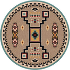 Image of an area rug, Old Crow - Suede Turquoise