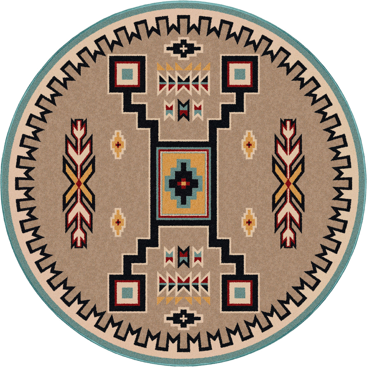 Image of an area rug, Old Crow - Suede Turquoise