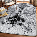 Image of an area rug, Pioneer Longhorn - Black And White