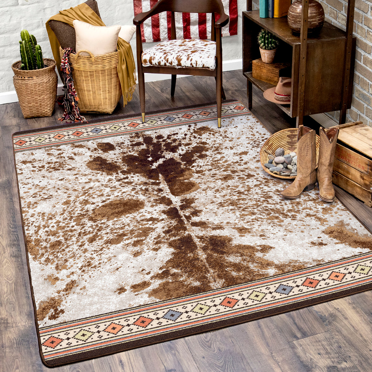 Image of an area rug, Paint Brush - Desert