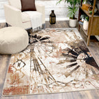 Image of an area rug, Painted Windmill - Gouache